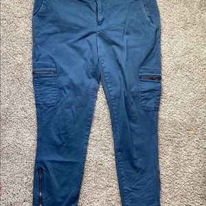 Athleta teal side pocket skinny pant